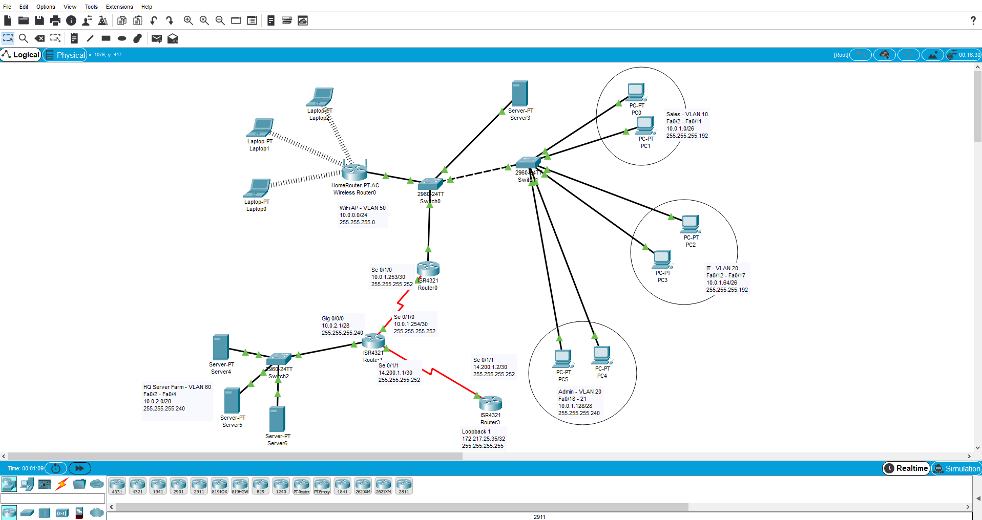 Packet Tracer Topology